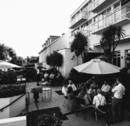 Wedding Drinks Reception Outside Bar Patio